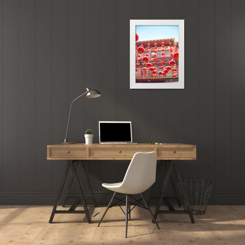 Lovely Lanterns II White Modern Wood Framed Art Print by Quintero, Sonja