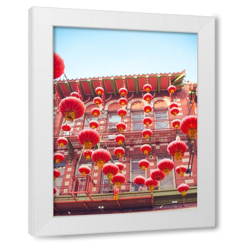 Lovely Lanterns II White Modern Wood Framed Art Print by Quintero, Sonja