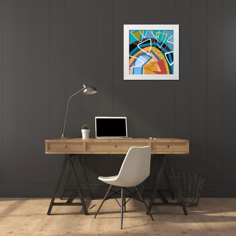 Force Field I White Modern Wood Framed Art Print by Galapon, Nikki