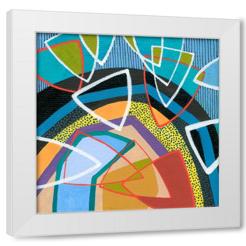 Force Field I White Modern Wood Framed Art Print by Galapon, Nikki