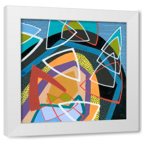 Force Field II White Modern Wood Framed Art Print by Galapon, Nikki