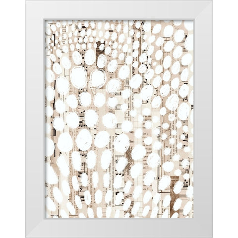 Vintage Pattern I White Modern Wood Framed Art Print by Galapon, Nikki