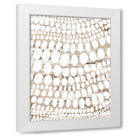 Vintage Pattern III White Modern Wood Framed Art Print by Galapon, Nikki
