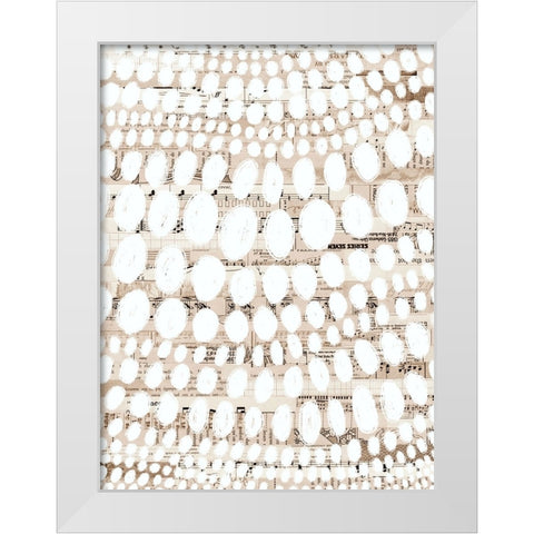 Vintage Pattern III White Modern Wood Framed Art Print by Galapon, Nikki