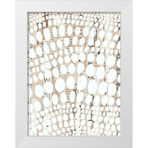 Vintage Pattern IV White Modern Wood Framed Art Print by Galapon, Nikki
