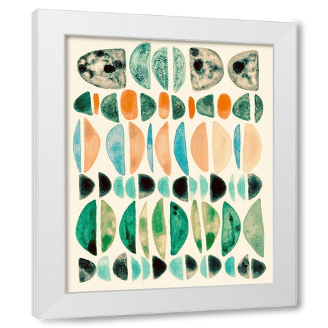 Semi Stack III White Modern Wood Framed Art Print by Galapon, Nikki