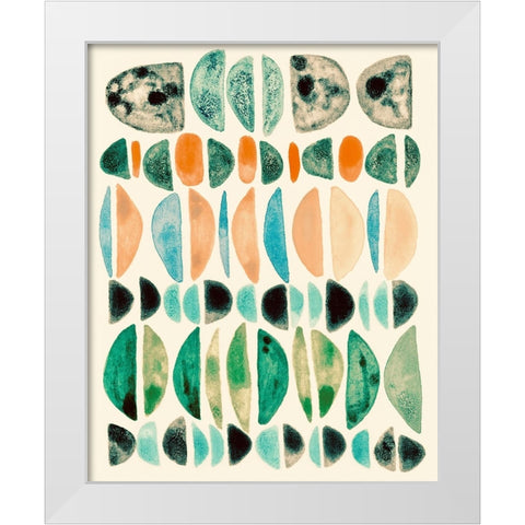 Semi Stack III White Modern Wood Framed Art Print by Galapon, Nikki