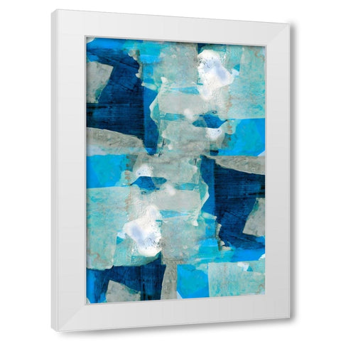 Impasto I White Modern Wood Framed Art Print by Cartissi