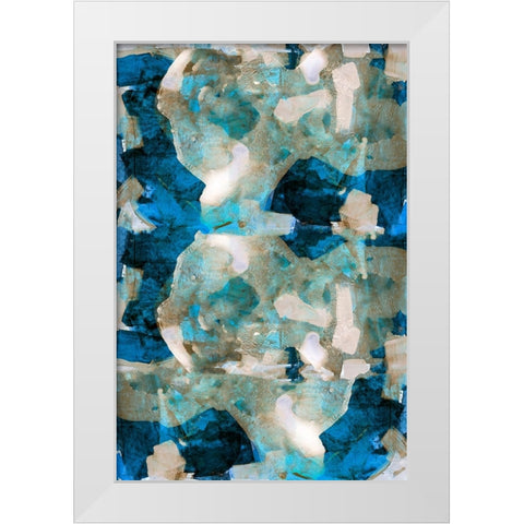 Impasto II White Modern Wood Framed Art Print by Cartissi