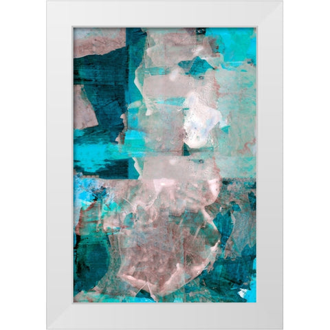 Impasto III White Modern Wood Framed Art Print by Cartissi