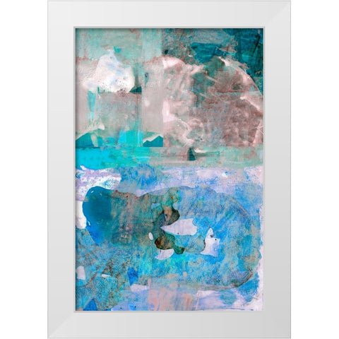 Impasto IV White Modern Wood Framed Art Print by Cartissi