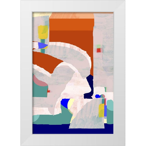 Lucca in Color I White Modern Wood Framed Art Print by Cartissi