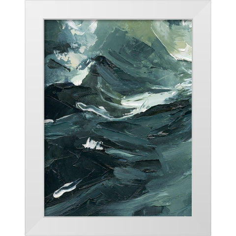 Lost in the Sea I White Modern Wood Framed Art Print by Caroline, Emma