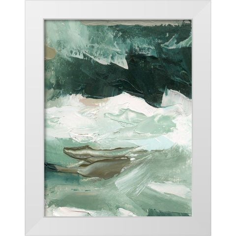 Crashing I White Modern Wood Framed Art Print by Caroline, Emma