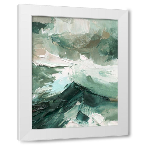 Crashing II White Modern Wood Framed Art Print by Caroline, Emma