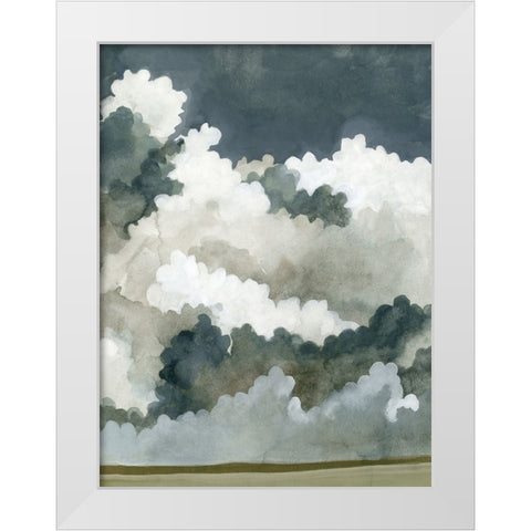 Vast Neutral Sky II White Modern Wood Framed Art Print by Caroline, Emma