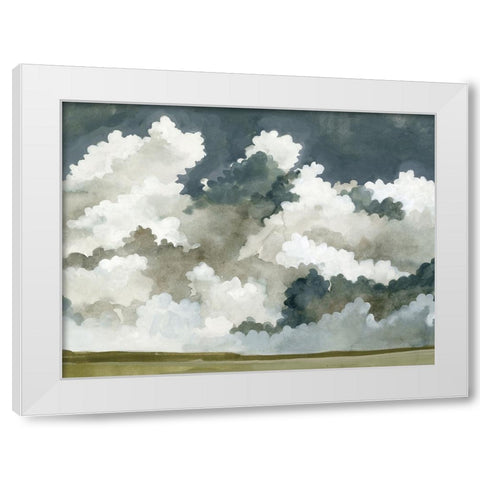 Vast Neutral Sky III White Modern Wood Framed Art Print by Caroline, Emma