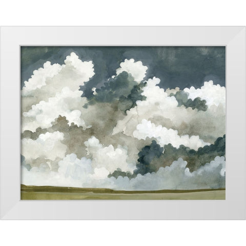 Vast Neutral Sky III White Modern Wood Framed Art Print by Caroline, Emma