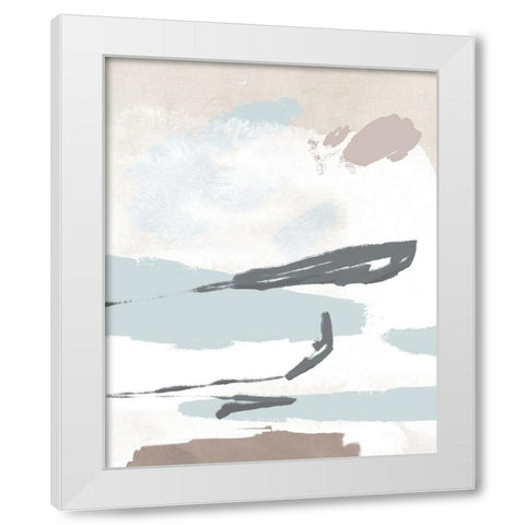 Neutral Wash I White Modern Wood Framed Art Print by Green, Jacob