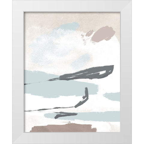 Neutral Wash I White Modern Wood Framed Art Print by Green, Jacob