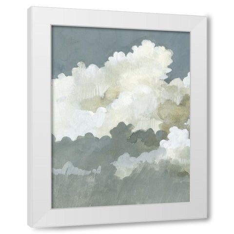Big Clouds I White Modern Wood Framed Art Print by Caroline, Emma