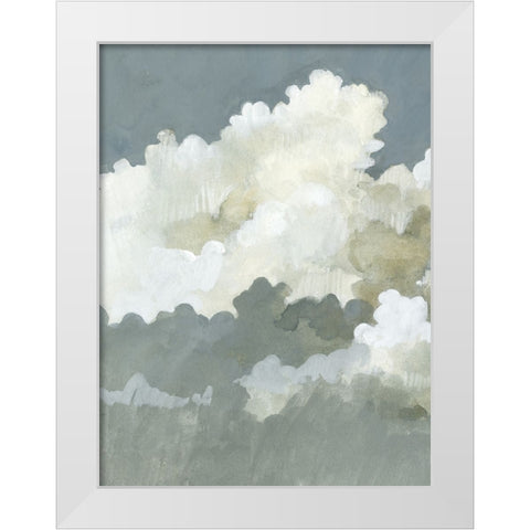 Big Clouds I White Modern Wood Framed Art Print by Caroline, Emma
