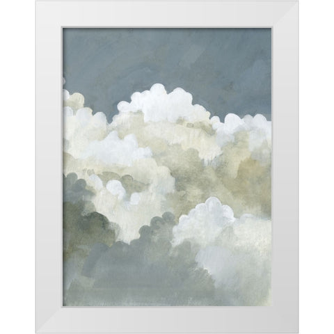 Big Clouds II White Modern Wood Framed Art Print by Caroline, Emma