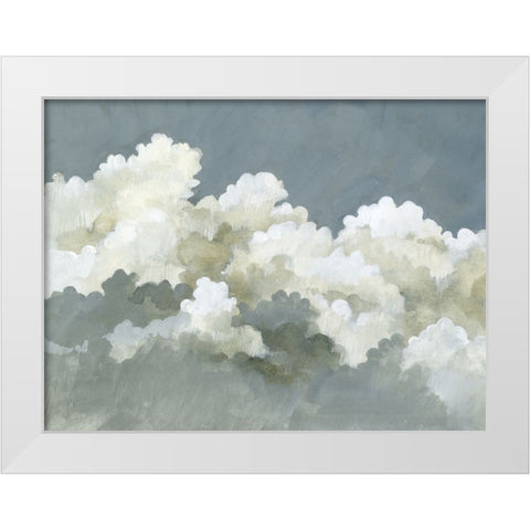 Big Clouds III White Modern Wood Framed Art Print by Caroline, Emma