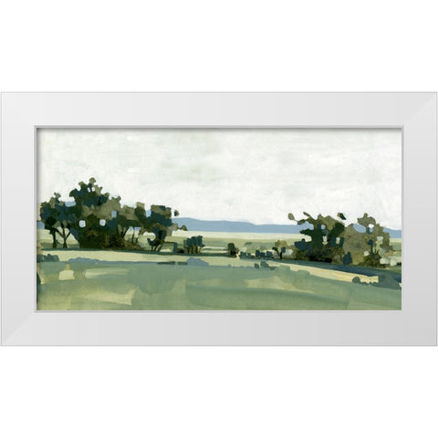 Breezy Landscape III White Modern Wood Framed Art Print by Caroline, Emma