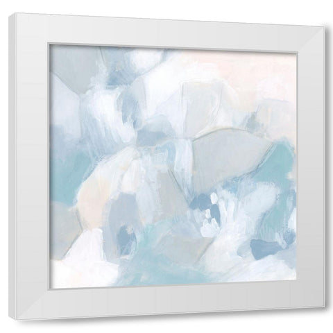 Ocean Pebbles II White Modern Wood Framed Art Print by Vess, June Erica