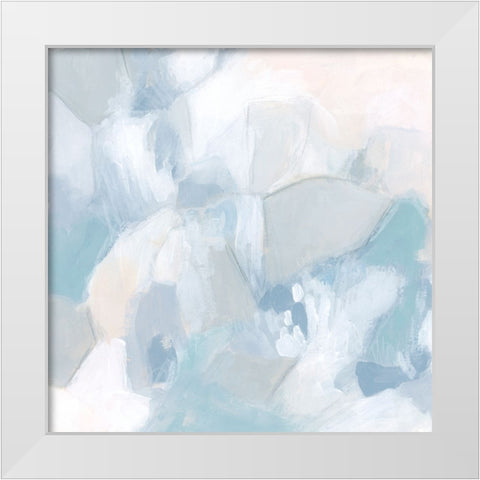 Ocean Pebbles II White Modern Wood Framed Art Print by Vess, June Erica