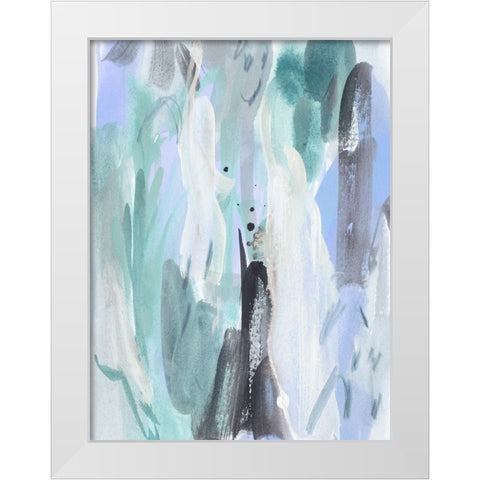 Ocean Crush II White Modern Wood Framed Art Print by Wang, Melissa