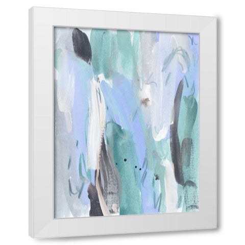 Ocean Crush III White Modern Wood Framed Art Print by Wang, Melissa