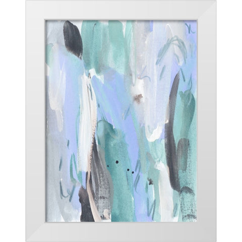 Ocean Crush III White Modern Wood Framed Art Print by Wang, Melissa