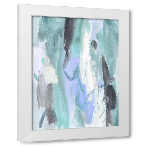 Ocean Crush IV White Modern Wood Framed Art Print by Wang, Melissa