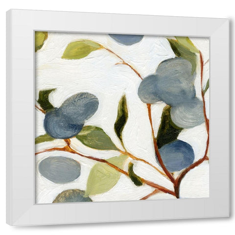 Olives on the Branch III White Modern Wood Framed Art Print by Caroline, Emma