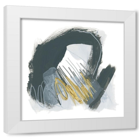 Ocular Frequency I White Modern Wood Framed Art Print by Vess, June Erica