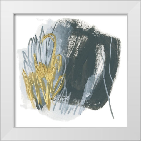 Ocular Frequency II White Modern Wood Framed Art Print by Vess, June Erica