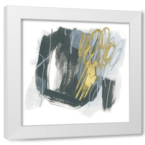 Ocular Frequency III White Modern Wood Framed Art Print by Vess, June Erica