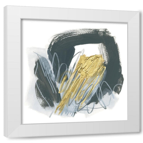 Ocular Frequency IV White Modern Wood Framed Art Print by Vess, June Erica