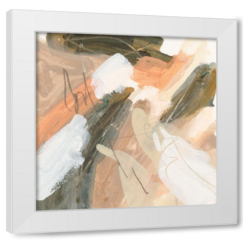 Dawn Swirl III White Modern Wood Framed Art Print by Wang, Melissa