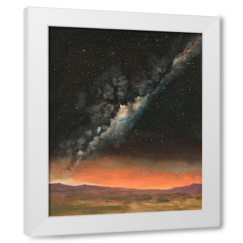 Milky Way Exposure II White Modern Wood Framed Art Print by Willett, Michael