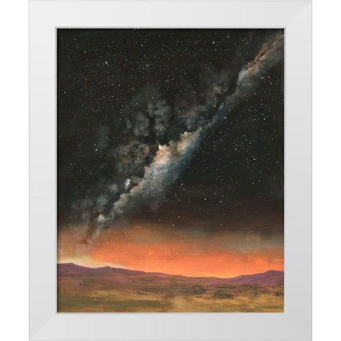 Milky Way Exposure II White Modern Wood Framed Art Print by Willett, Michael