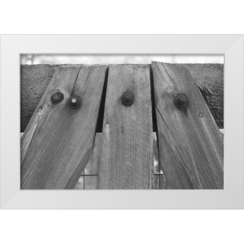 Found Textures V White Modern Wood Framed Art Print by Johnson, Jason