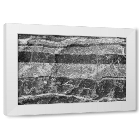 Found Textures XI White Modern Wood Framed Art Print by Johnson, Jason