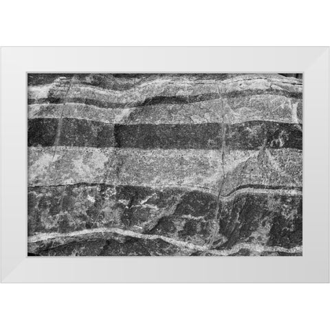 Found Textures XI White Modern Wood Framed Art Print by Johnson, Jason