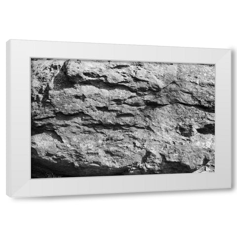 Found Textures XV White Modern Wood Framed Art Print by Johnson, Jason