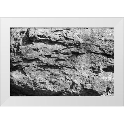 Found Textures XV White Modern Wood Framed Art Print by Johnson, Jason