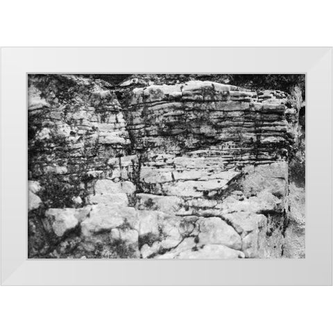 Found Textures XVIII White Modern Wood Framed Art Print by Johnson, Jason