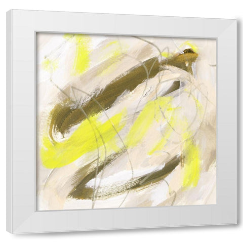 Lemon Pie III White Modern Wood Framed Art Print by Wang, Melissa